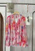 Sprint Floral Print Pleated Shirts